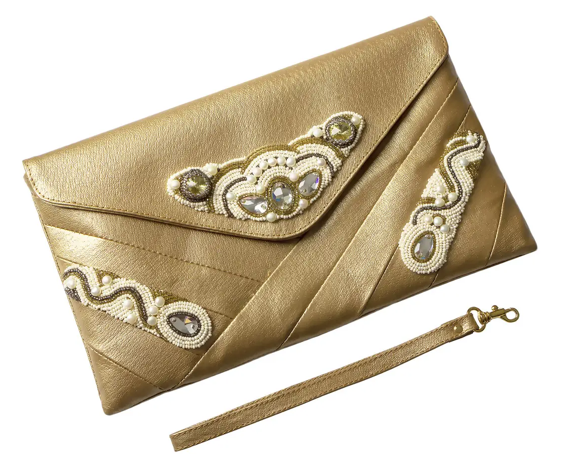 Клатч зі шкіри Exotic Leather Коричневий (pc01)