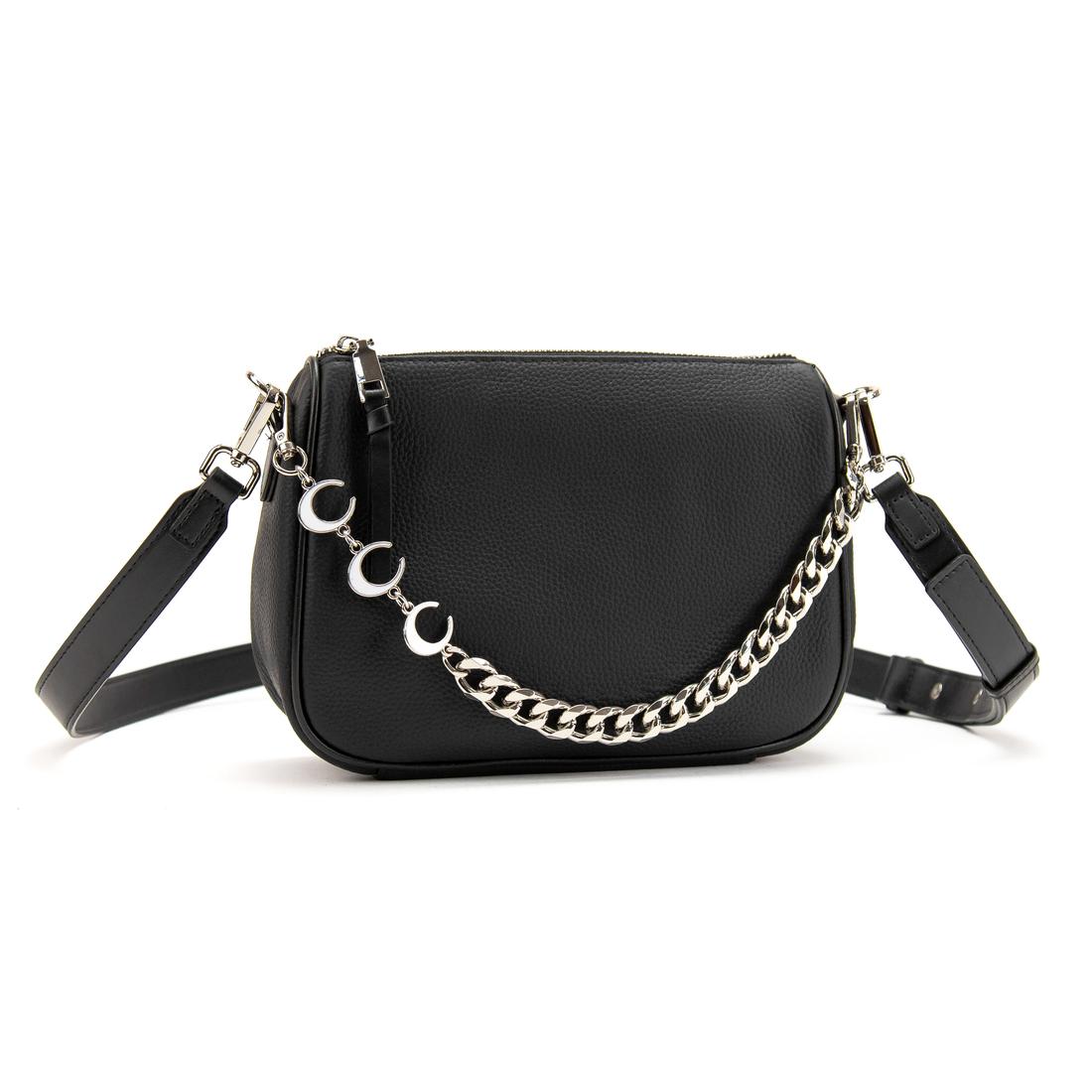 Елегантна шкіряна сумочка з ланцюжком Olivia Leather B24-W-99130A