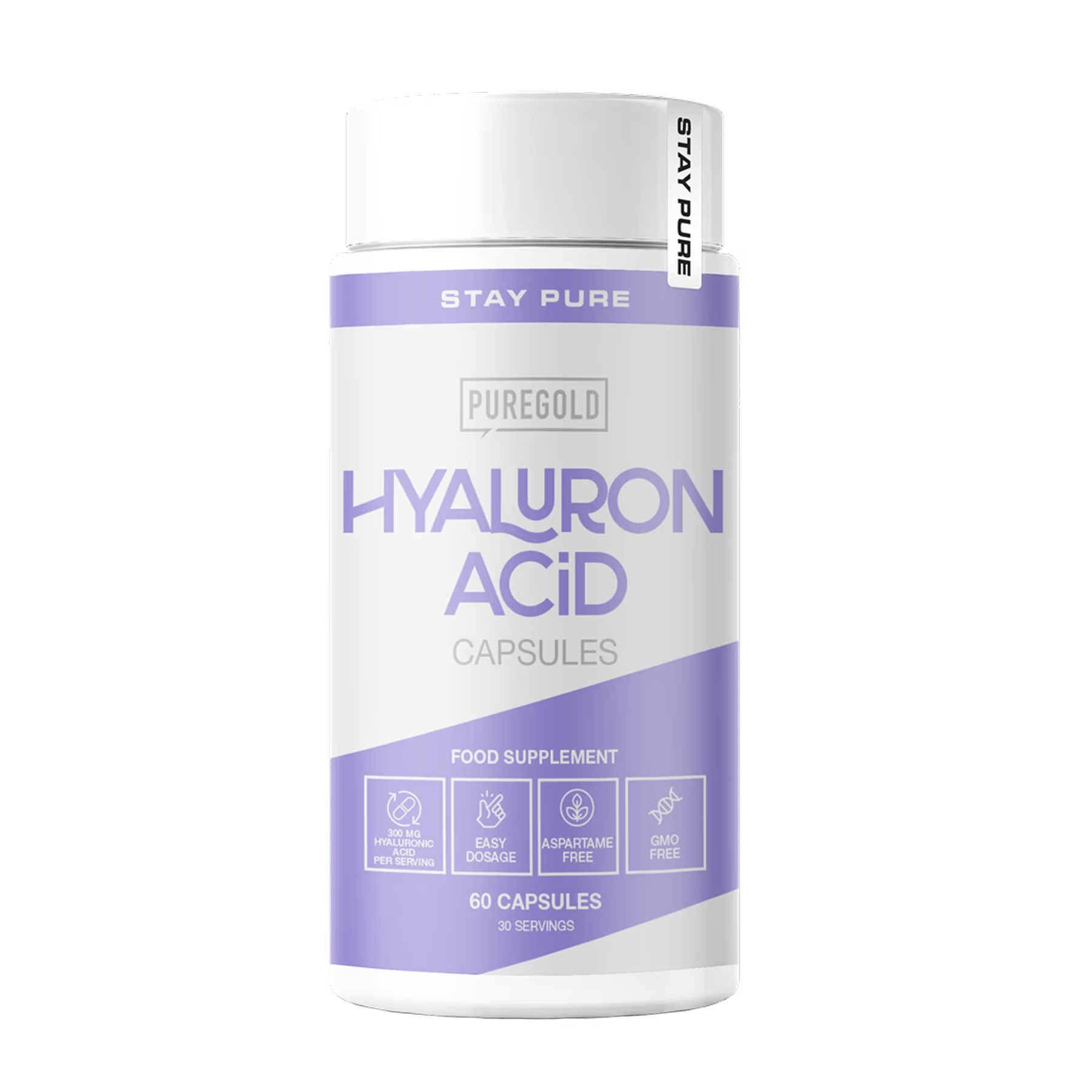 Hyaluron, 60 капсул, Pure Gold