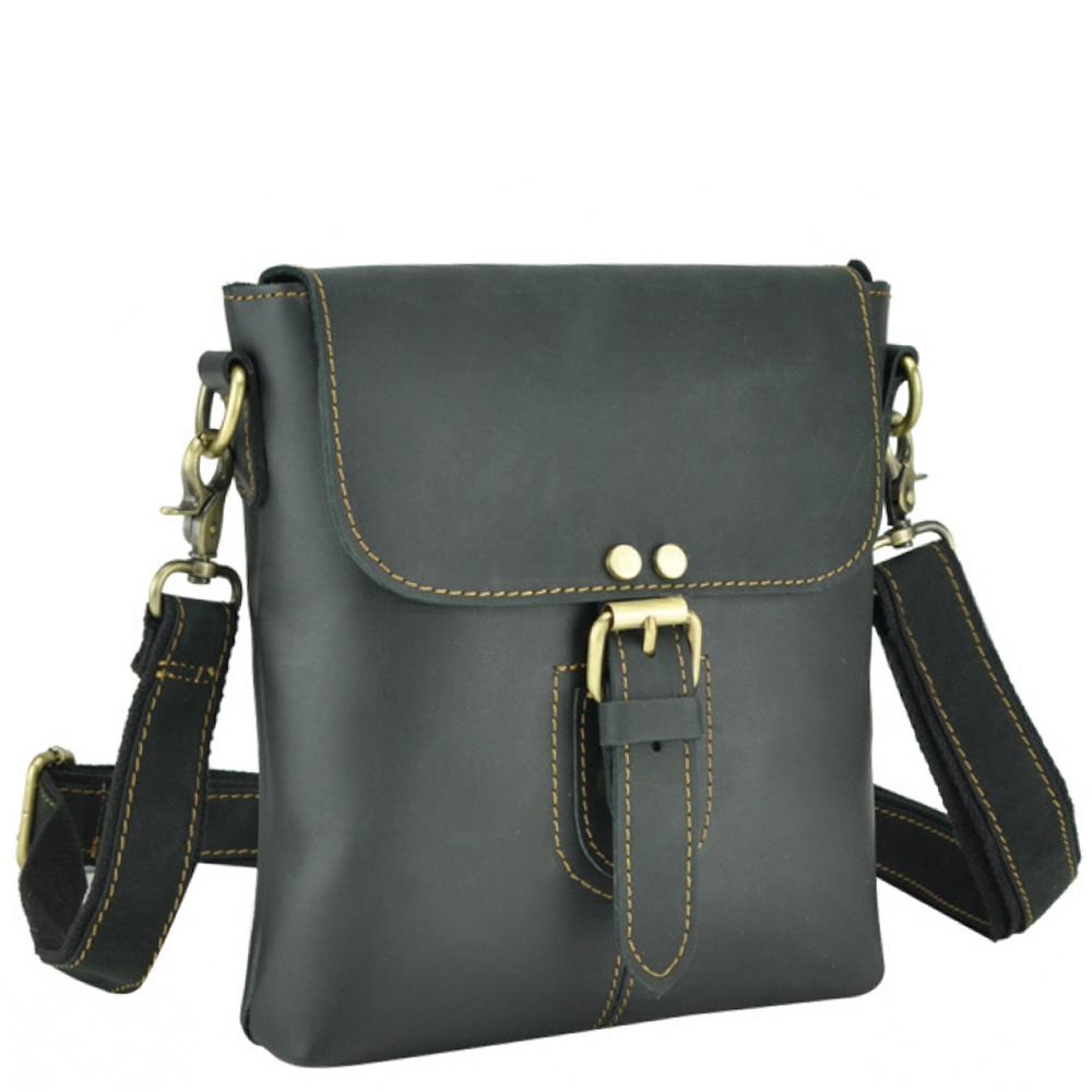 Мессенджер чоловічий чорний Tiding Bag t0040A — фото 1