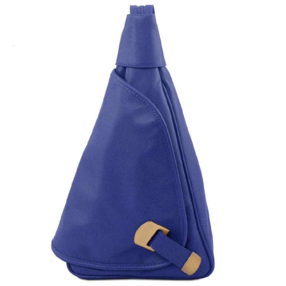 Шкіряний рюкзак на одне плече Tuscany Leather Hanoi TL140966 (синій)