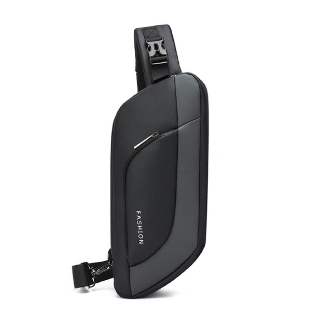 Текстильна сумка слінг чорного кольору Confident ATN02-88042A — фото 1