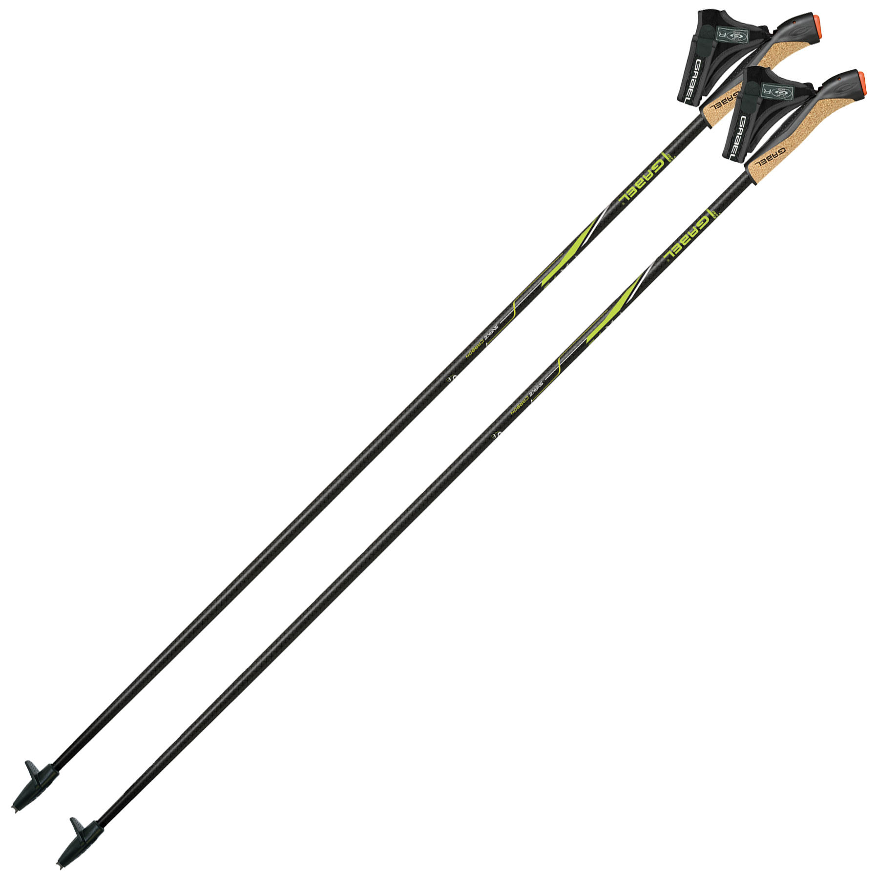 Палиці для скандинавської ходьби Gabel FX-75 Snake Carbon 120 Dual Spike (7009351011200)