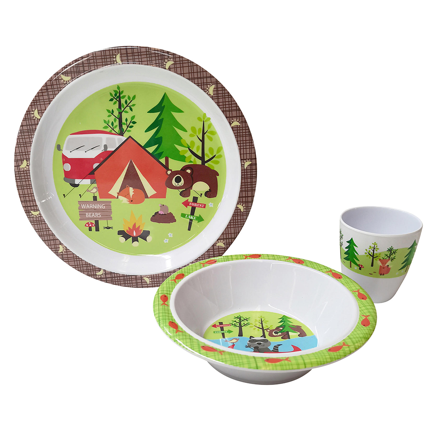 Сервіз столовий Gimex Tableware Kids 3 Pieces 1 Person Adventure (6965570) — фото 1
