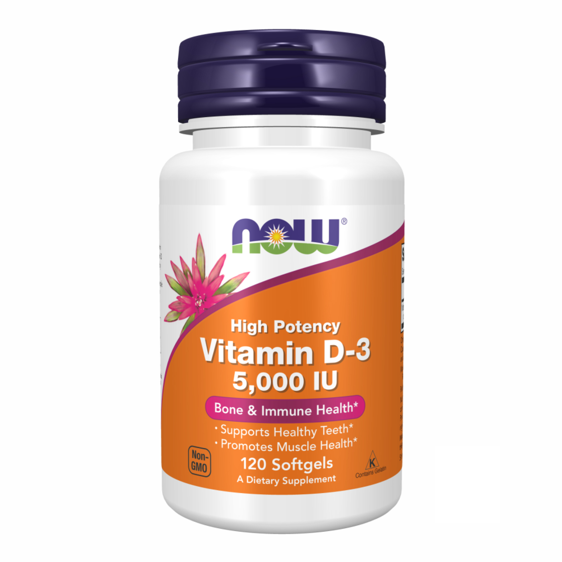 VIT D-3 5000 IU - 120 sgels (Пошкоджена банка)