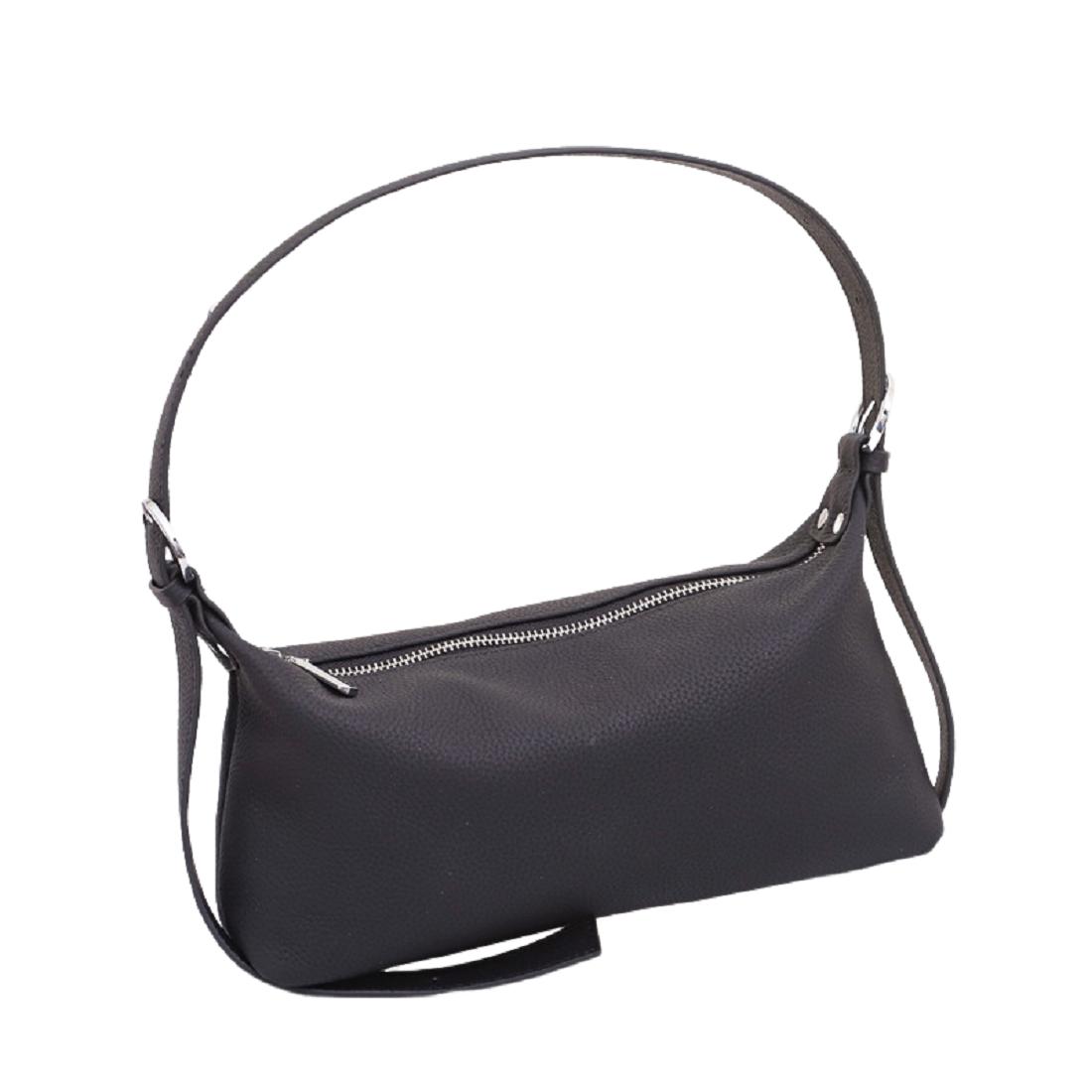 Жіноча чорна маленька чорна сумка Olivia Leather B24-W-2032A — фото 1