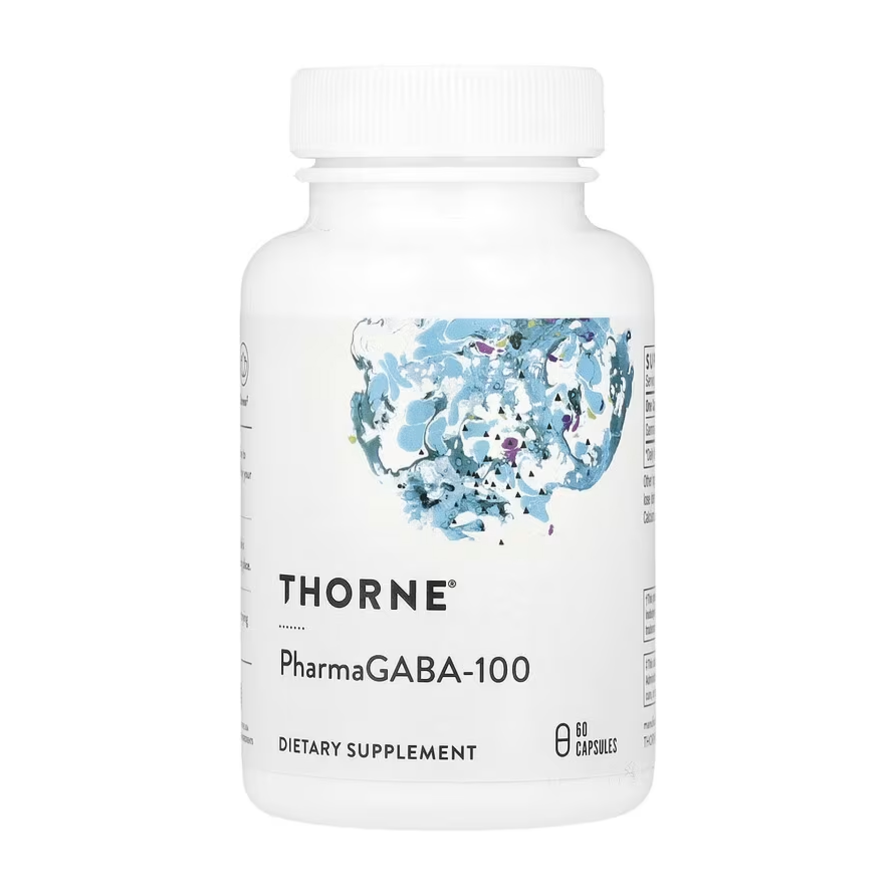 PharmaGABA, 100 мг, 60 капсул, Thorne
