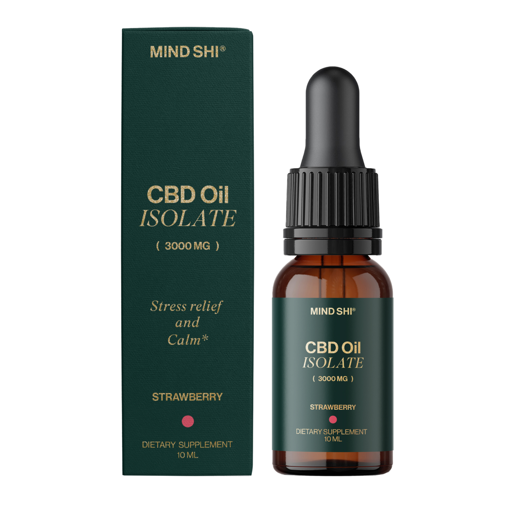 CBD Oil Isolate 3000 mg Strawberry - 10 ml (До 01.27)