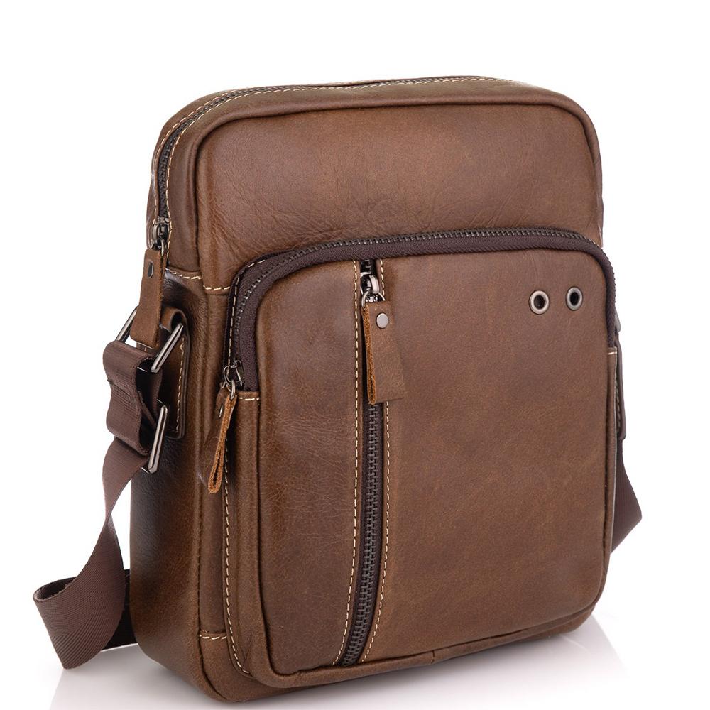 Коричнева чоловіча сумка через плече Tiding Bag N2-0013B — фото 1
