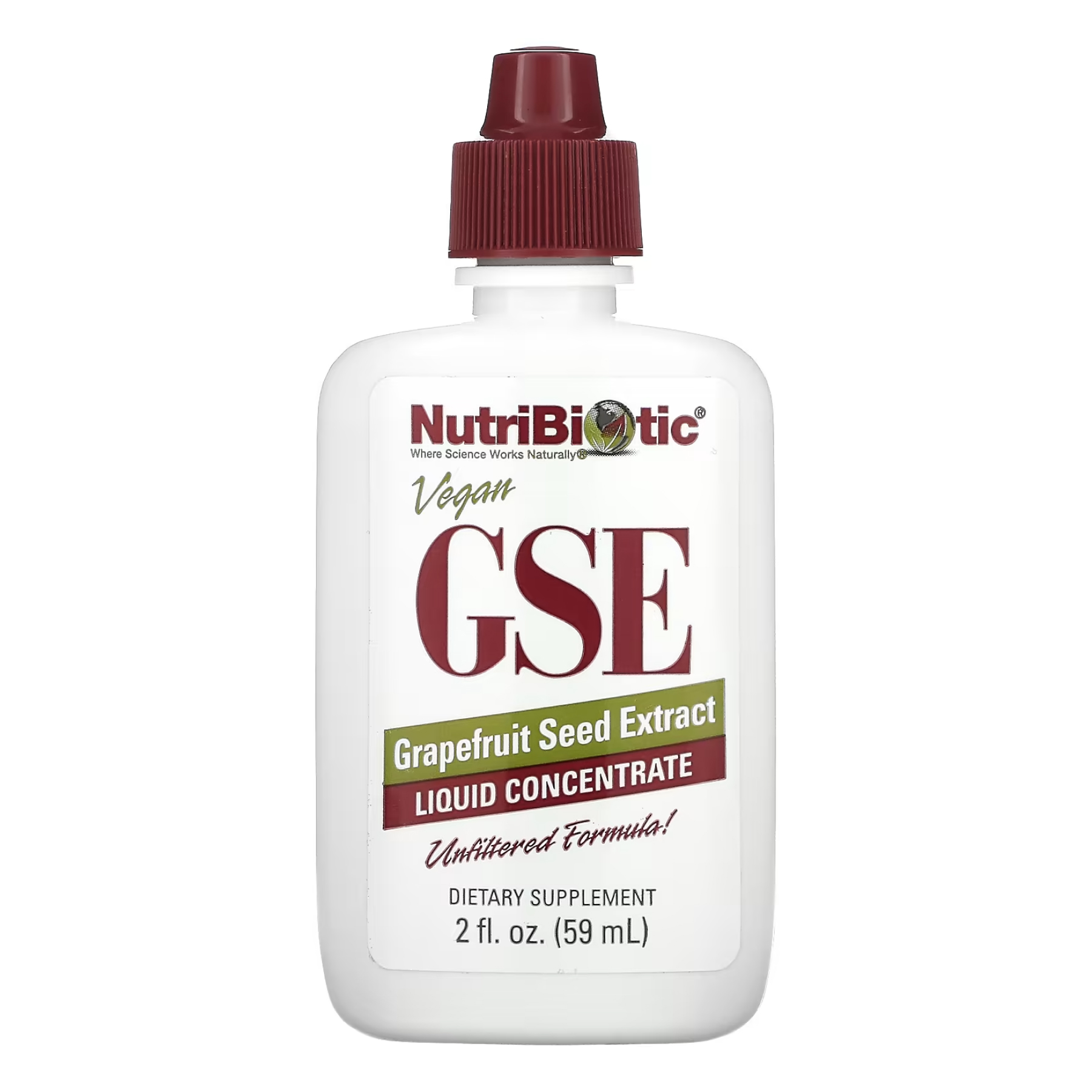 Екстракт насіння грейпфрута (GSE) рідкий, 59 мл, Nutribiotic