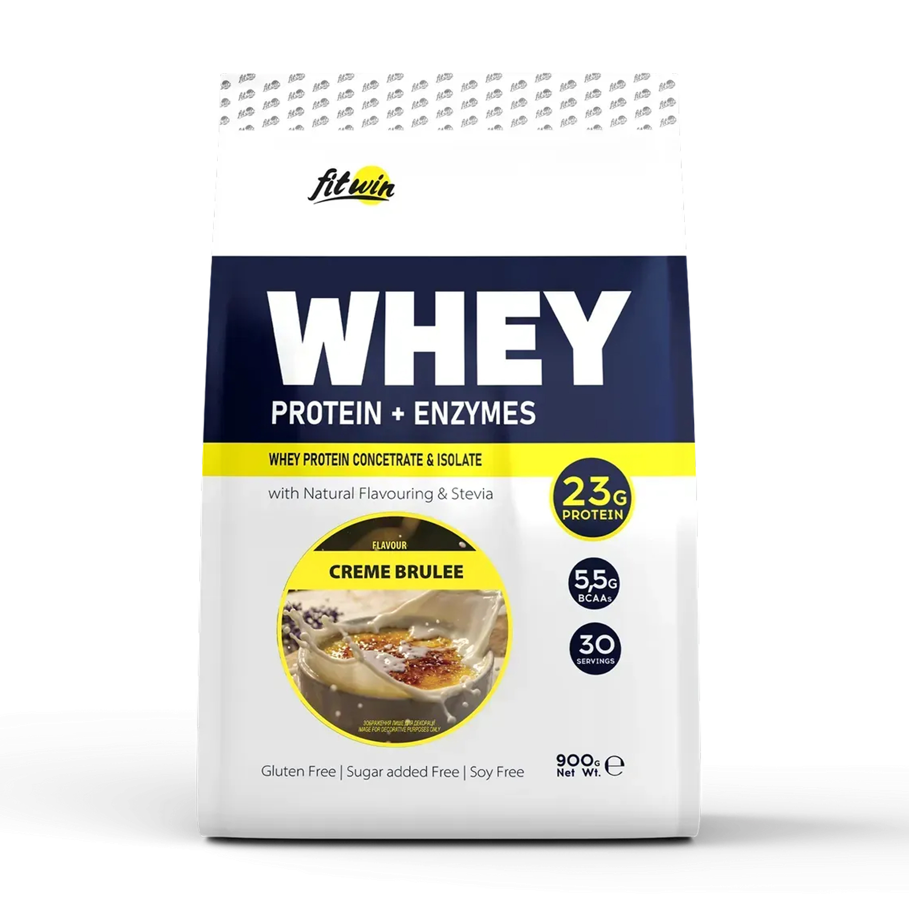 FitWin Whey, протеїн Creme Brulee, 900 г