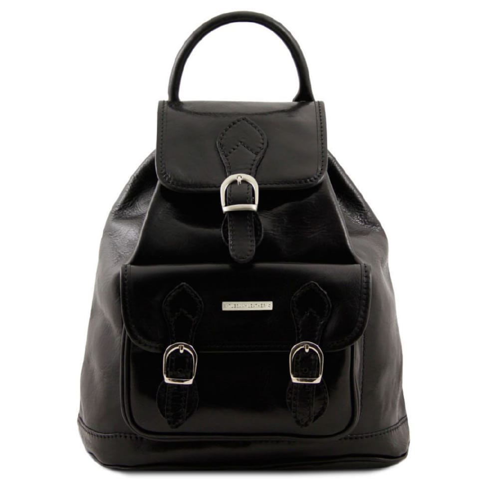 Шкіряний рюкзак Tuscany Leather Singapore TL9039 (чорний)