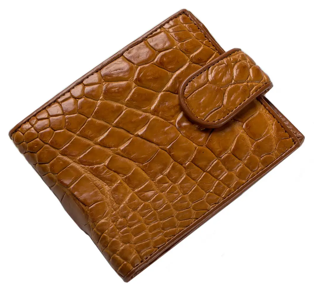 Гаманець зі шкіри крокодила Exotic Leather Коричневий (cw 34)