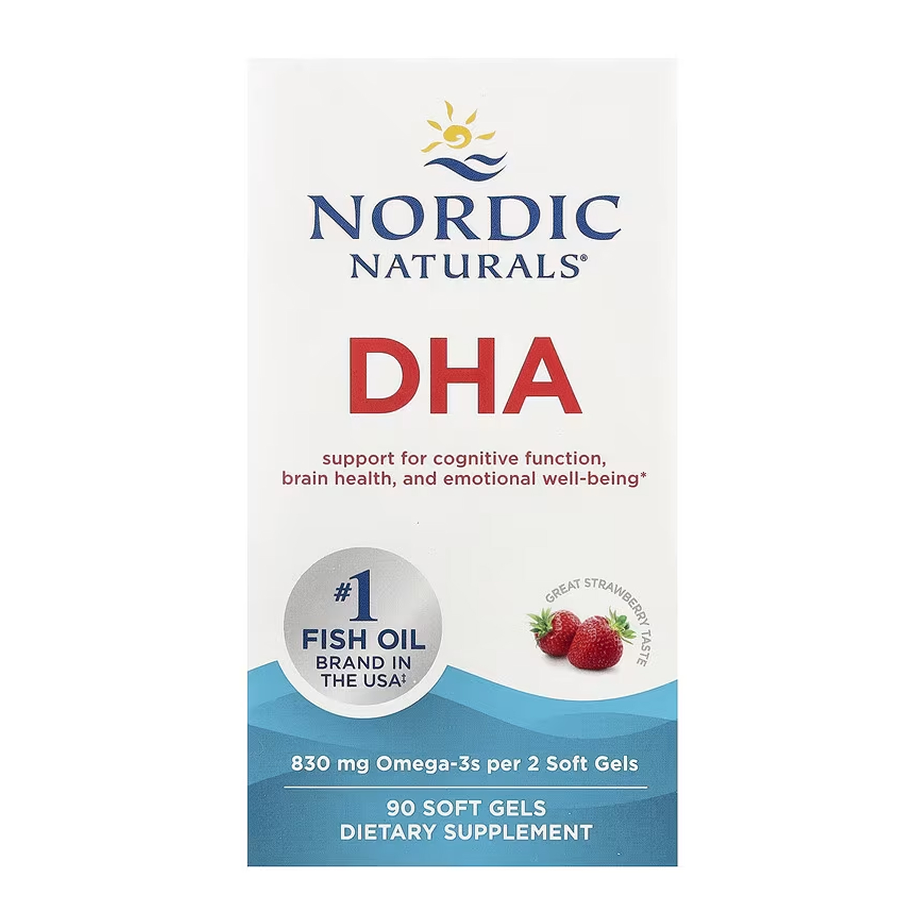 DHA, 90 м'яких капсул, Nordic Naturals