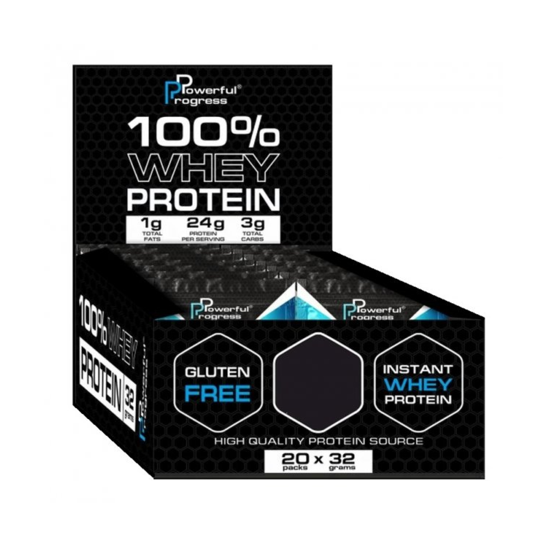 100% Whey Protein Instant MEGA BOX - 20x32g Cappuccino