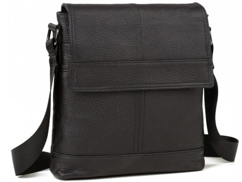 Наплічна чоловіча сумка шкіряна з клапаном Tiding Bag M38-3822A — фото 1