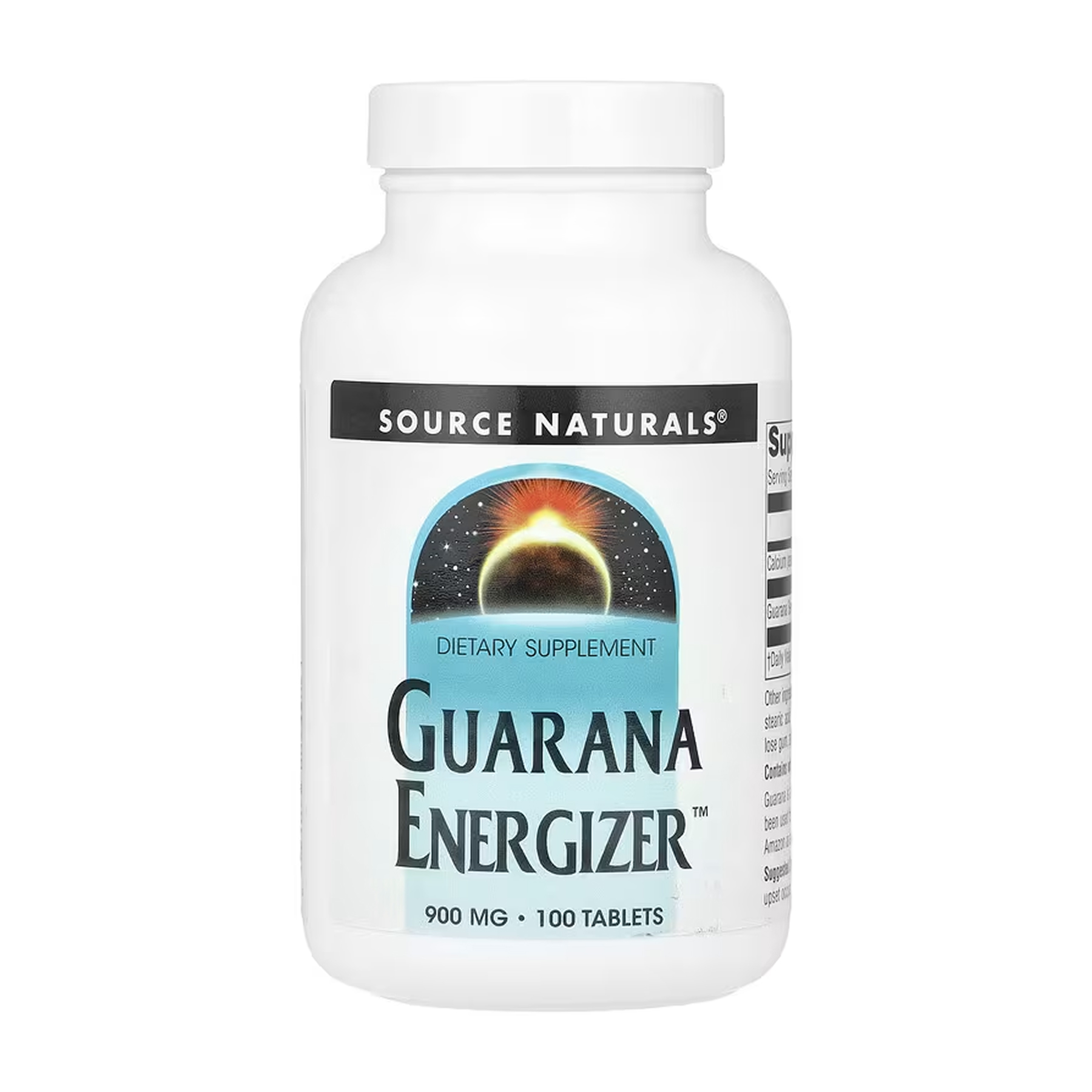 Guarana Energizer, 900 мг, 100 таблеток, Source Naturals