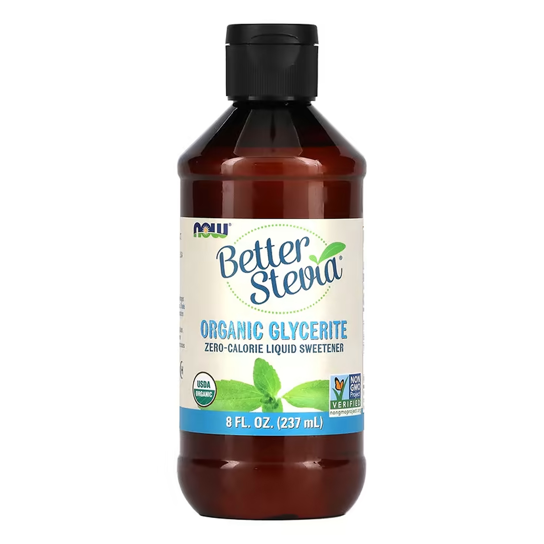 BetterStevia Рідина, Органічний гліцерит, 237 мл, Now Foods