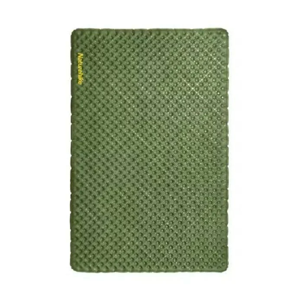 Матрац туристичний надувний двомісний Naturehike CNK2450WS014, надлегкий, 200х132х8 см, зелений із мішком для надування
