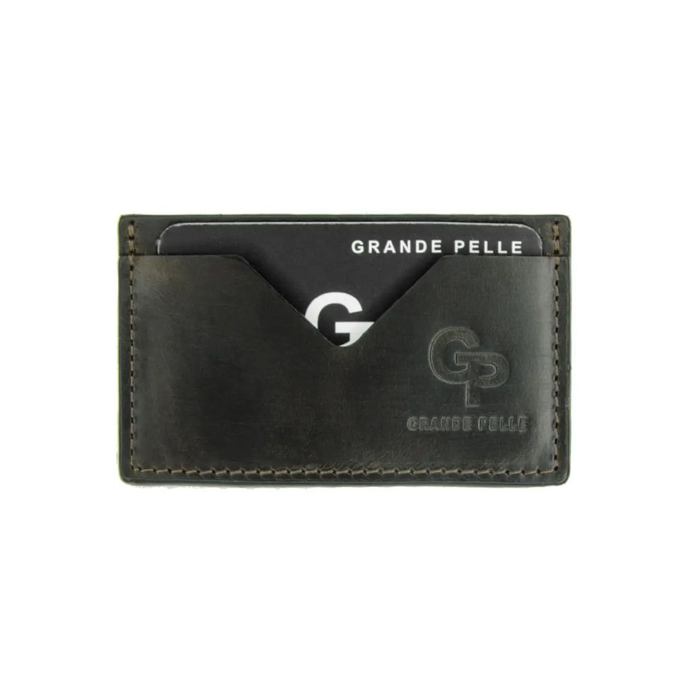 Кардхолдер Grande Pelle 300620 чорна шкіра Сицилия