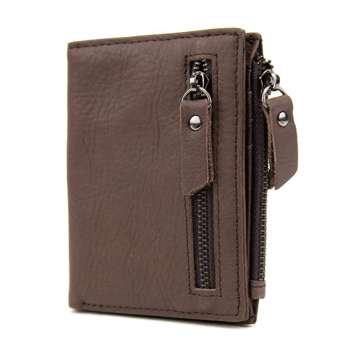 М'яке шкіряне портмоне на кнопці Tiding Bag M39-FA852C — фото 1