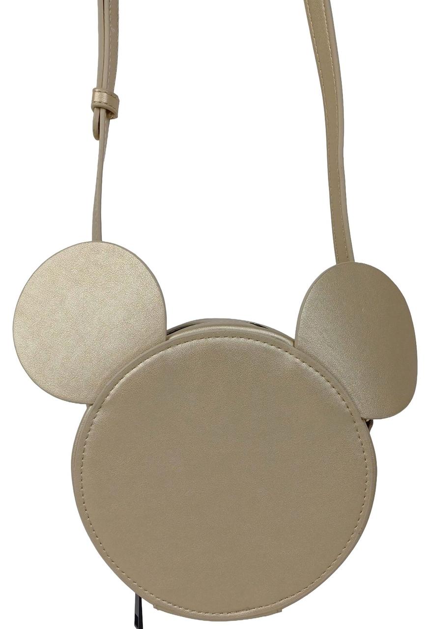 Дитяча сумка для дівчинки з екошкіри C&A Mickey Mouse золотистого кольору