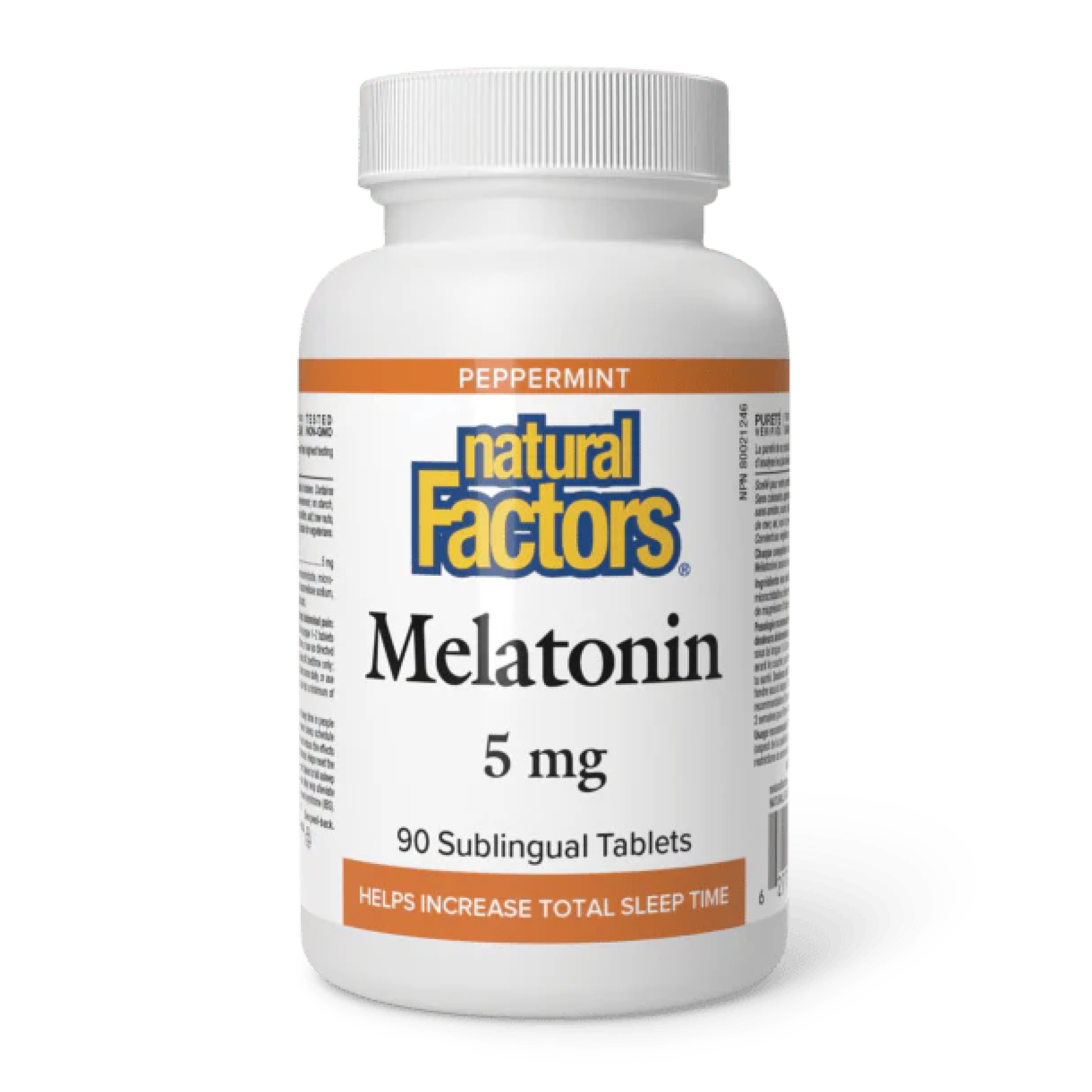 Мелатонін, 5 мг, 90 таблеток, Natural Factors