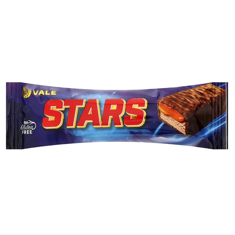 Stars, 50 г, Шоколадно-карамельний нуга