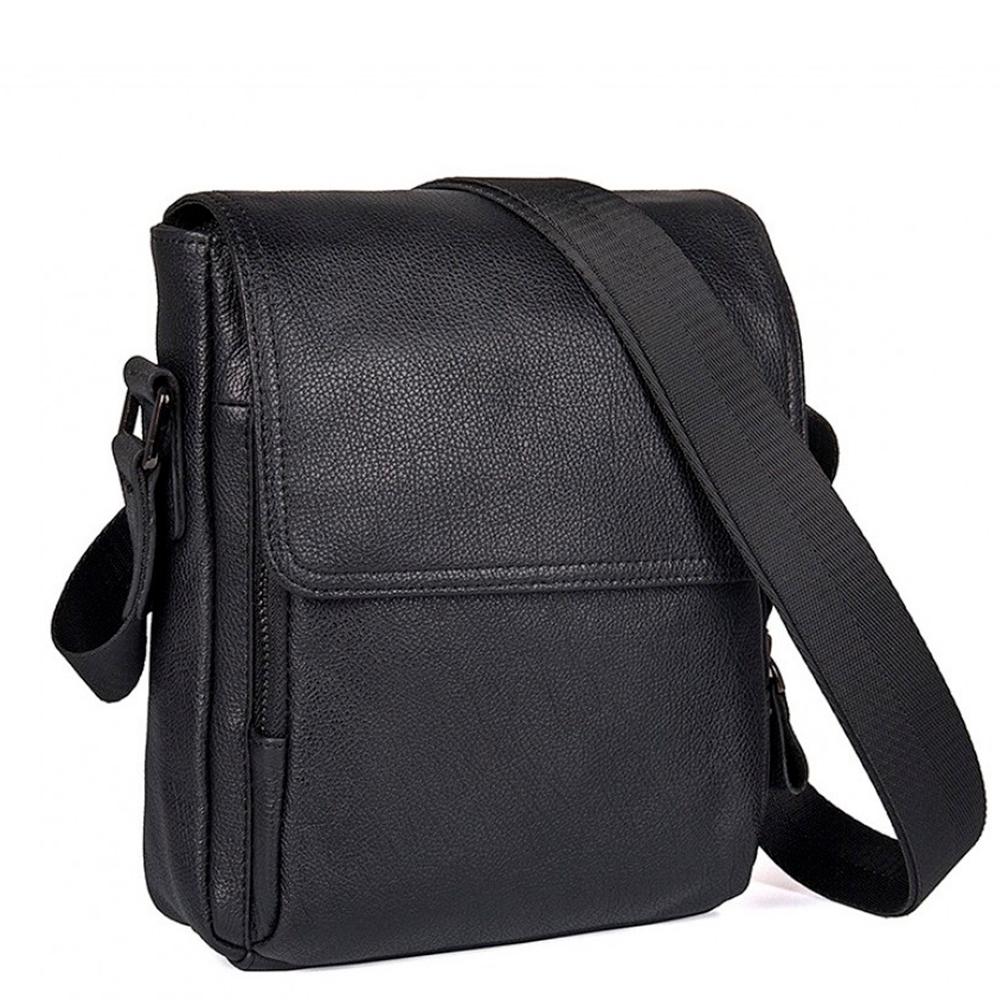 Чоловіча шкіряна сумка з клапаном через плече Tiding Bag 9811A