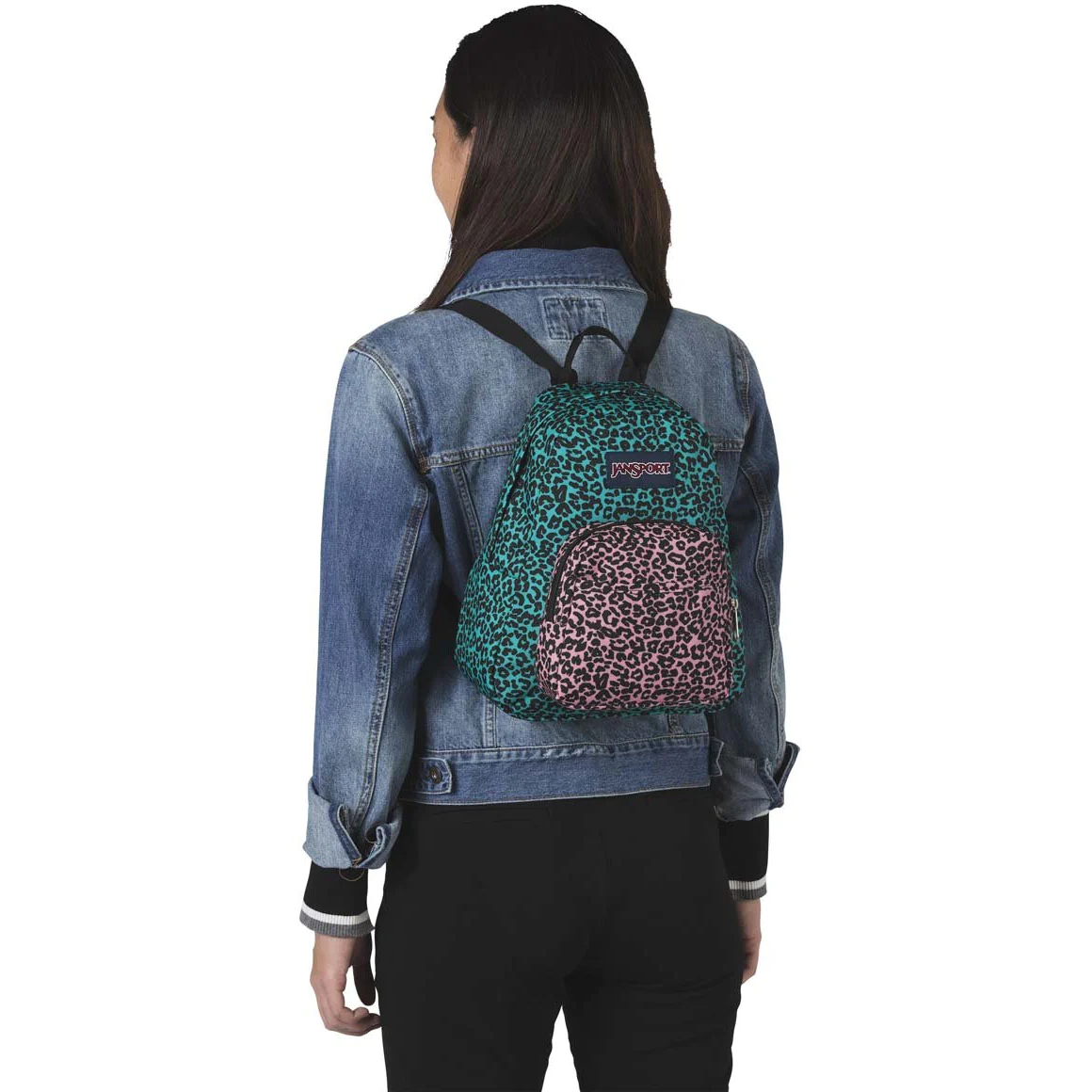 Молодіжний рюкзак 10L Jansport Half Pint бірюзовий з рожевим