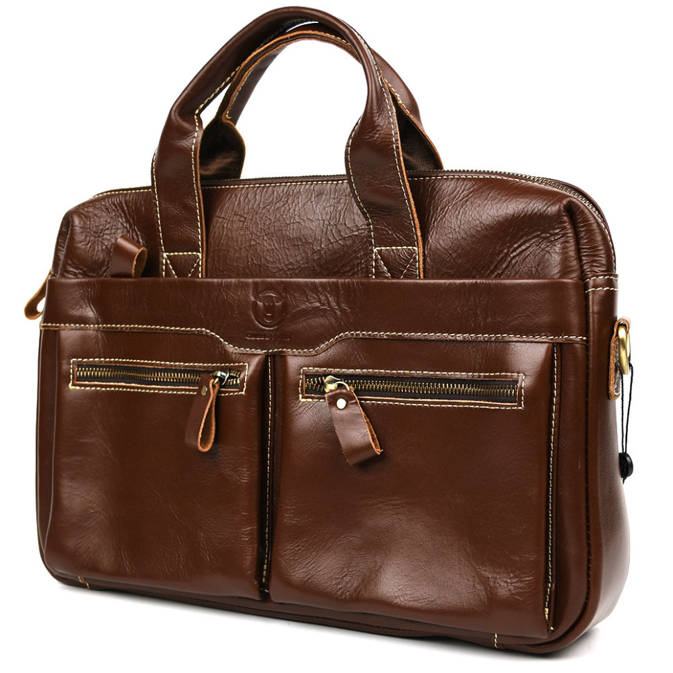 Шкіряна сумка чоловіча Bull GW0560B для ноутбука и документів