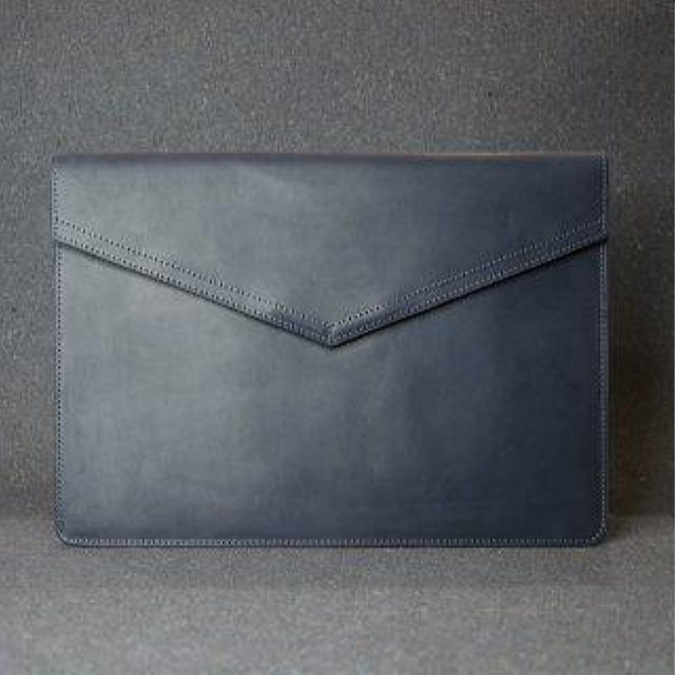 Шкіряний чохол для MacBook 12' шкіра Crazy Horse, синій