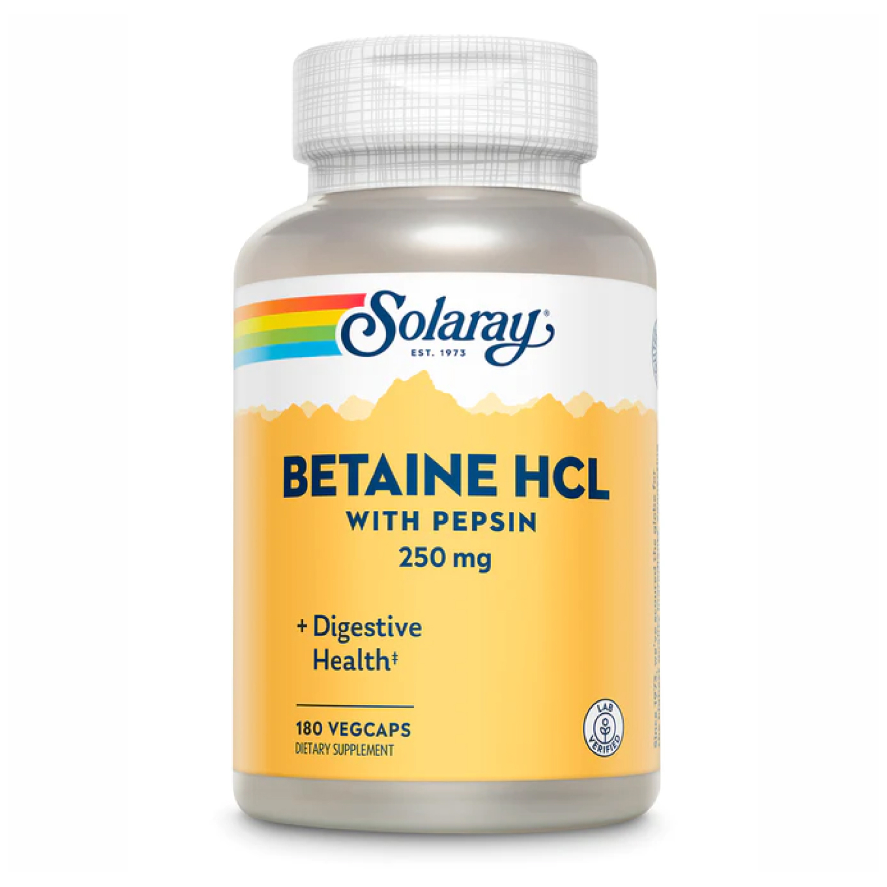Бетаїн HCl, 250 мг, 180 вег. капсул
