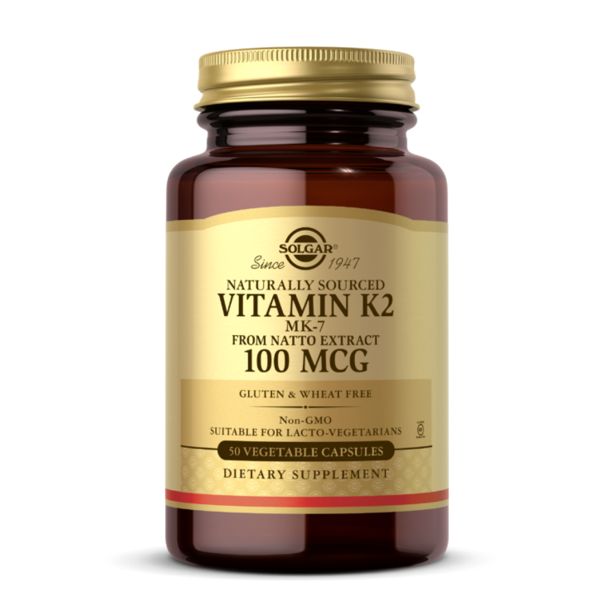 Naturally Sourced Vitamin K2 (MK-7) 100mcg - 50 vcaps (Пошкоджена етикетка)