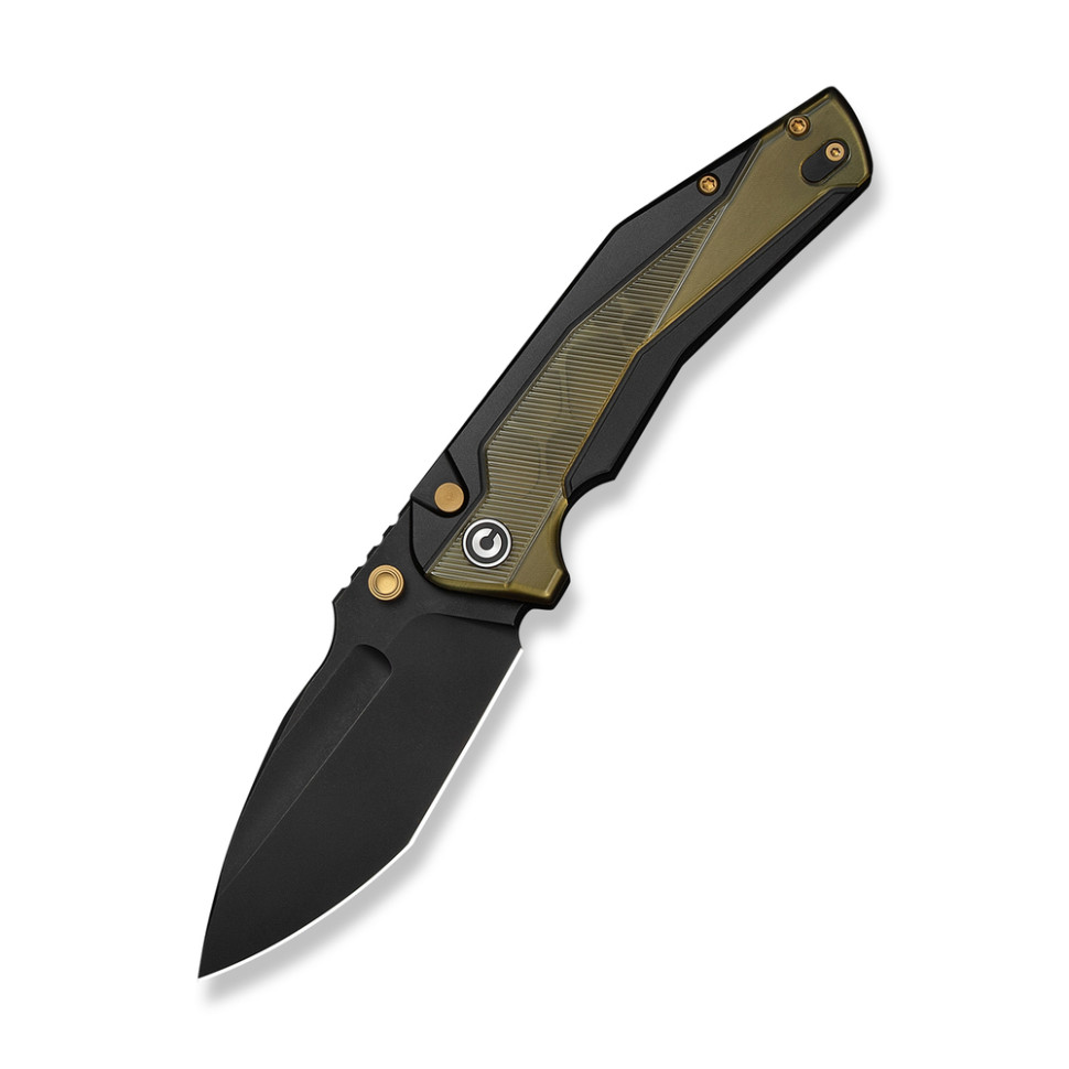 Ніж складаний туристичний Civivi Wellmax (9.1 см) 14C28N / Aluminum чорний/жовтий