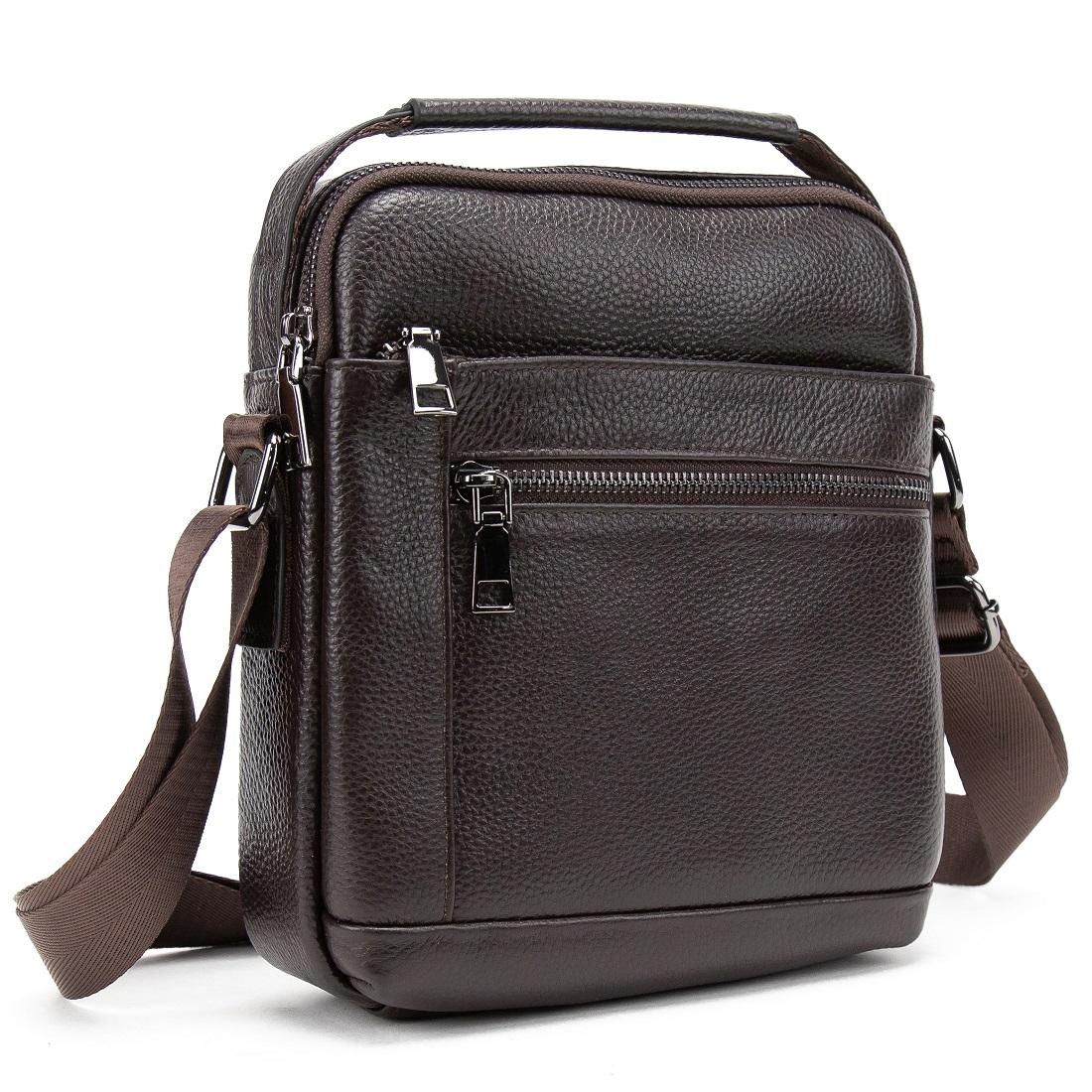 Чоловіча шкіряна сумка месенджер Tiding Bag A25F-2217DB