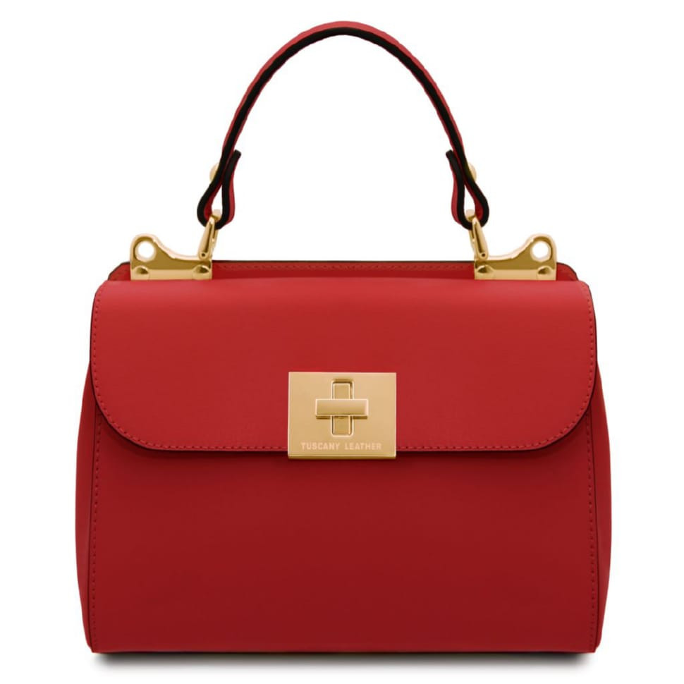 Жіноча шкіряна сумка Італія Armonia Tuscany TL142286 (Lipstick Red)