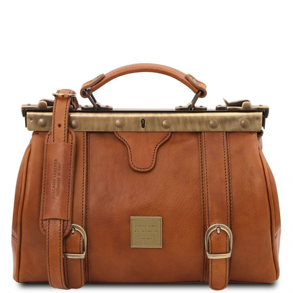 Шкіряна сумка - саквояж Tuscany Leather MONA-LISA TL10034 (тілесний)