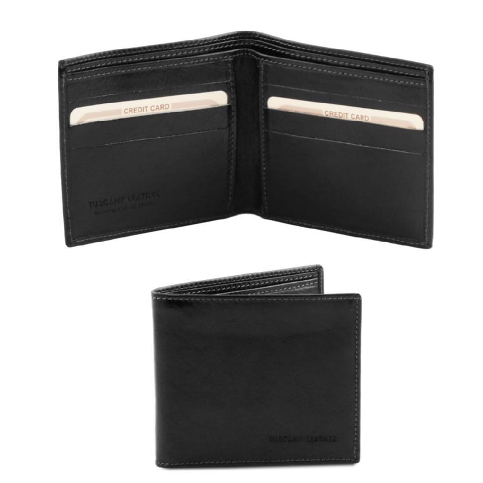 Ексклюзивний шкіряний гаманець гаманець чоловічий Tuscany Leather TL140797 (чорний)
