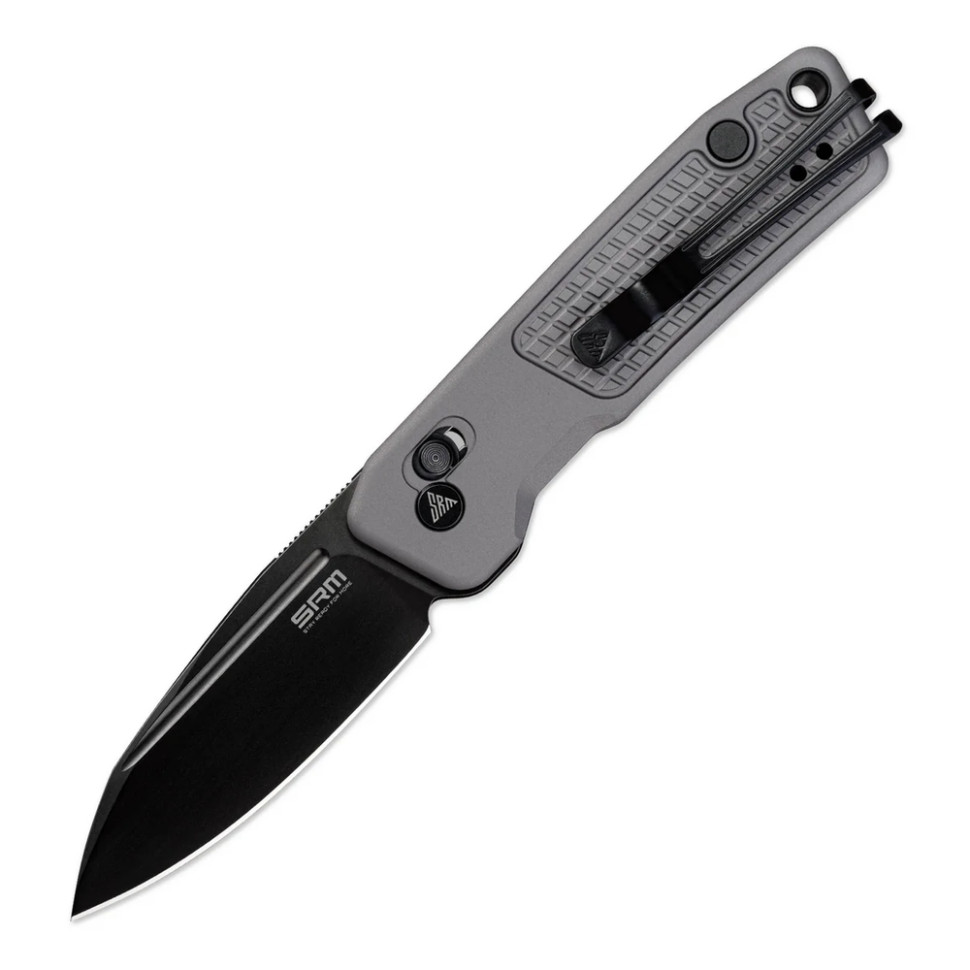 Ніж складаний кишеньковий SRM Scout (6.9 см) 14C28N / алюміній, сірий