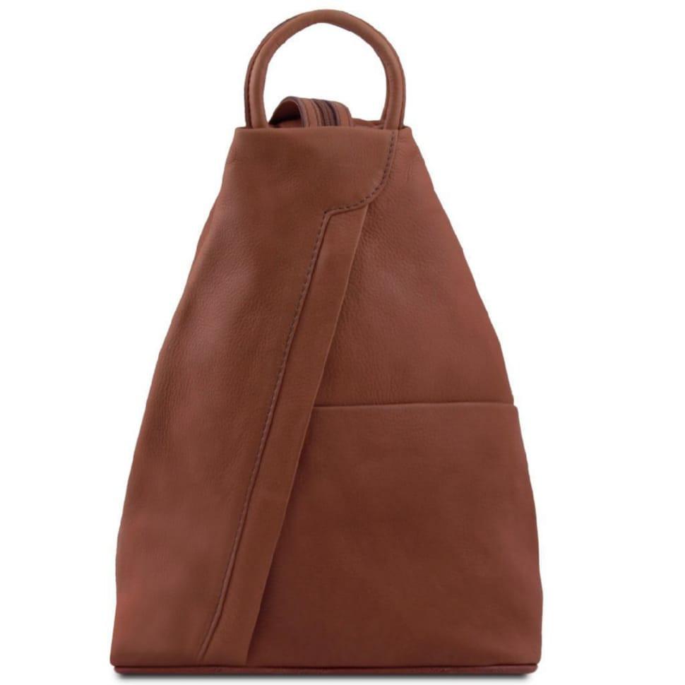 Шкіряний рюкзак Tuscany Leather Shanghai TL140963 (Cinnamon)