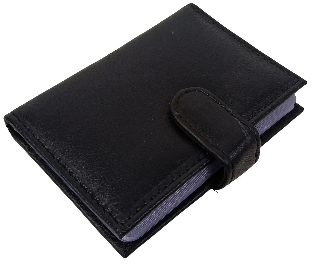 Шкіряний картхолдер, чохол для платіжних карток із захистом RFID Dugros, чорний
