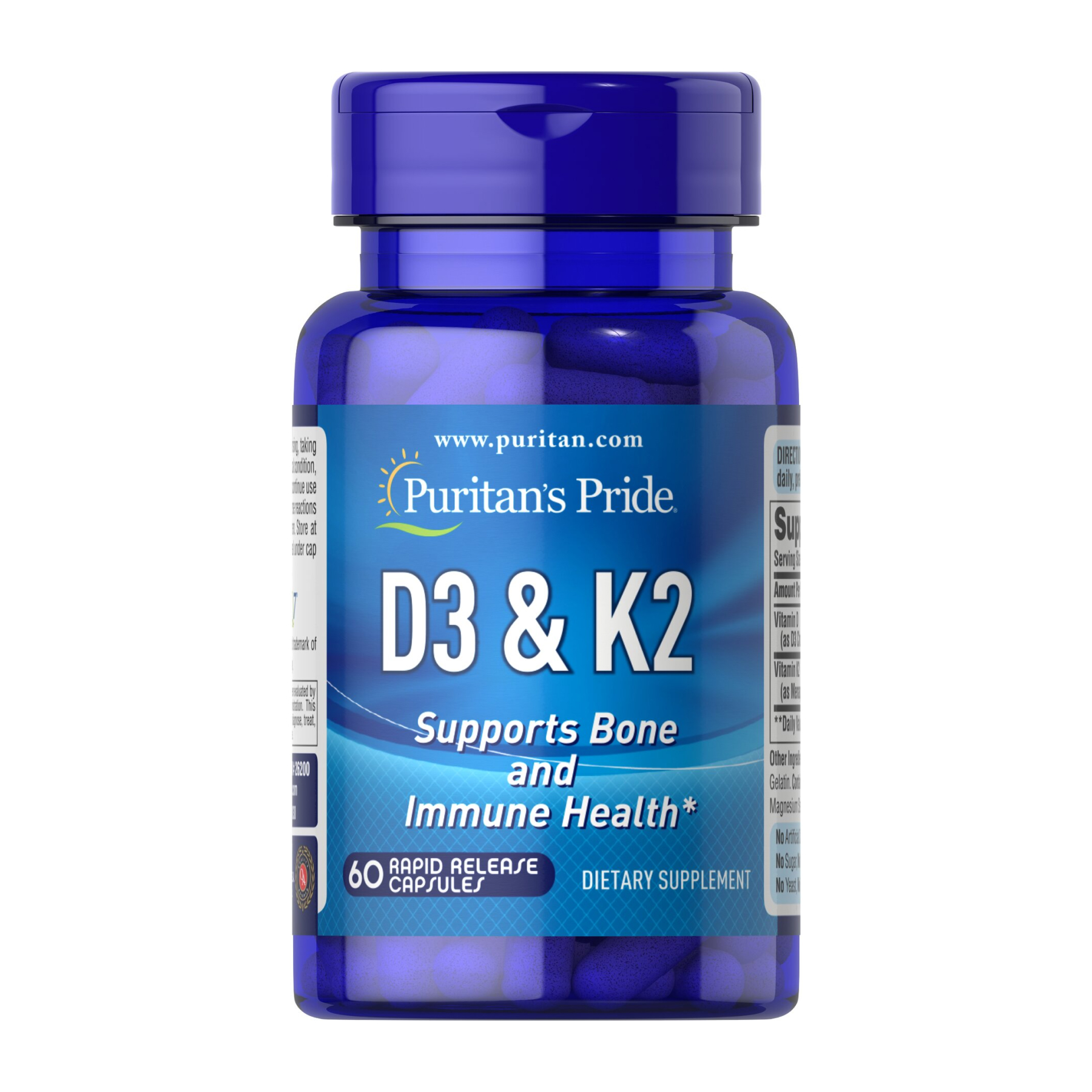 Vitamin D3 & K2 - 60 caps