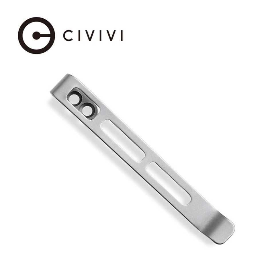 Кліпса кишенькова сталева Civivi без гвинтів CA-06B-V1 — фото 1