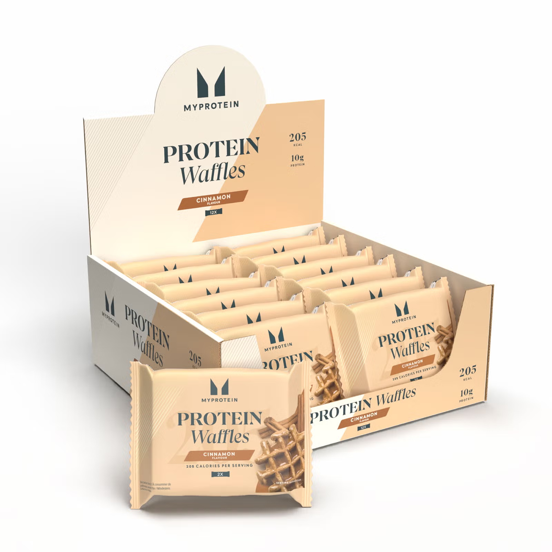 Protein Waffles - 12x50g Cinnamon