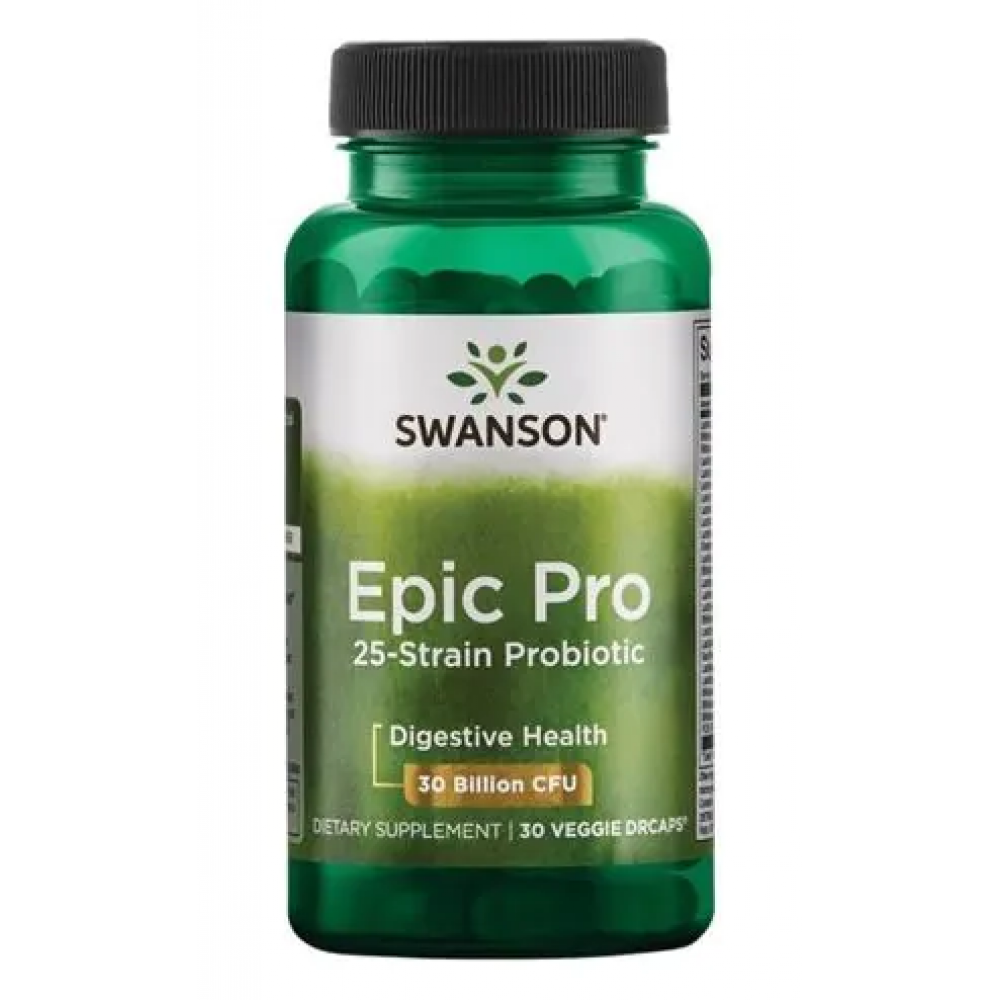 Epic Pro 25-Strain Probiotic 30 мільярдів, 30 вег. капсул