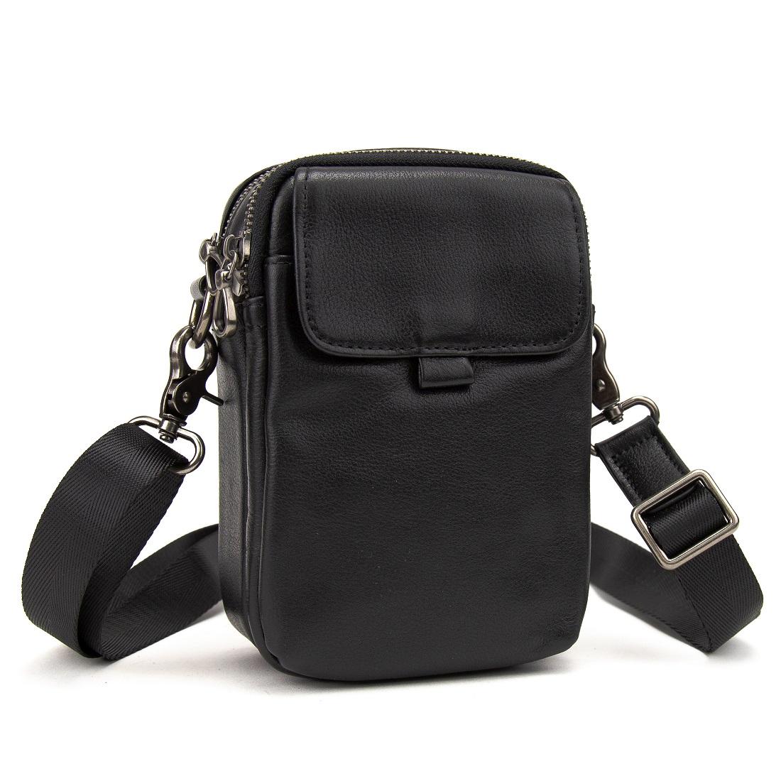Чоловіча міні-сумка через плече шкіряна Tiding Bag 8899A — фото 1
