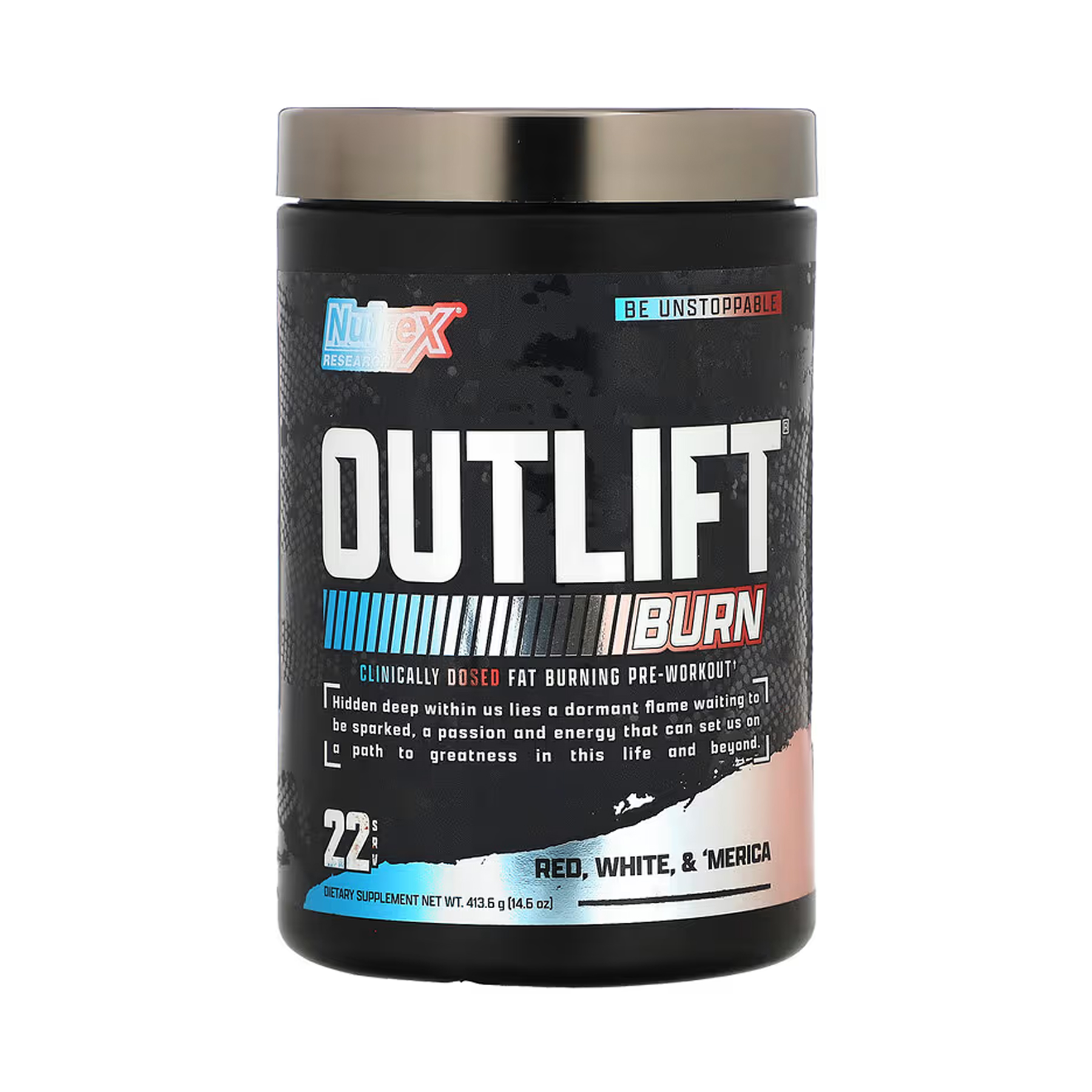 Outlift Burn - 413.6g Red White & 'Merica