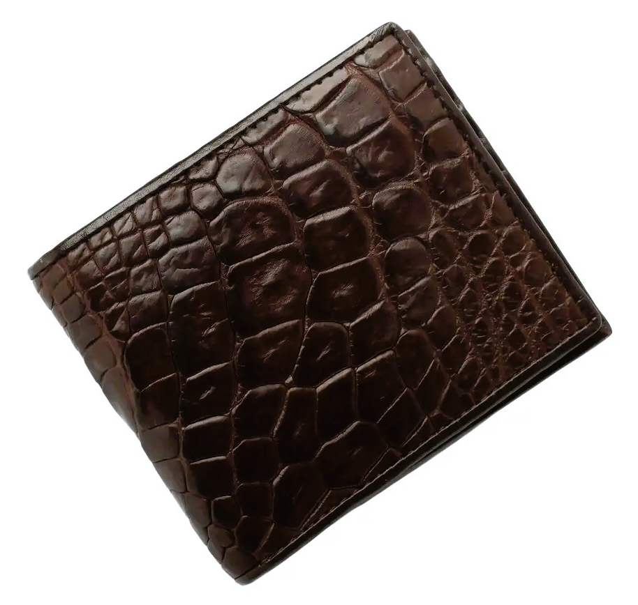 Гаманець зі шкіри крокодила Exotic Leather Коричневий (cw34_4)