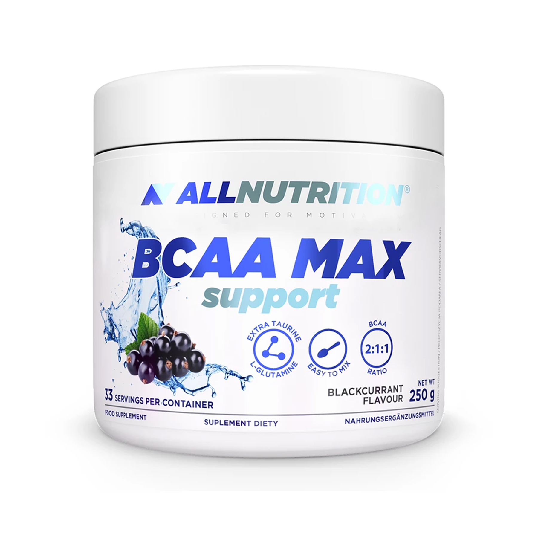 BCAA Max Support, 250 г, Чорна смородина
